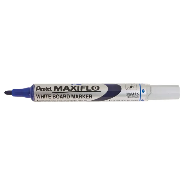 Pentel MWL5S Maxiflo Pump-It Whiteboard Marker Bullet Tip 4.0mm - Blue