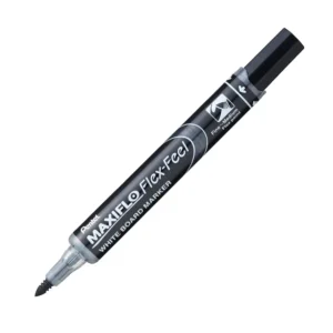 Pentel MWL5SBF Maxiflo Flex Feel Whiteboard Marker Flex Tip 6.0mm - Black - FINAL STOCK