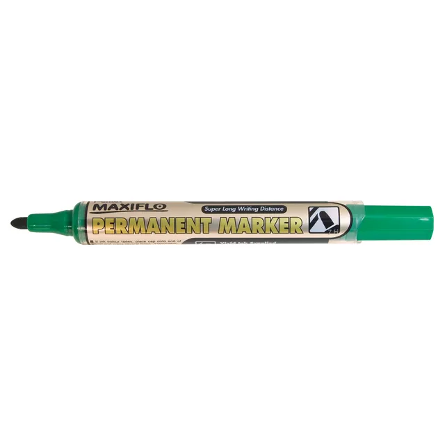 Pentel NLF50 Maxiflo Pump-It Permanent Marker Bullet Tip 4.5mm - Green