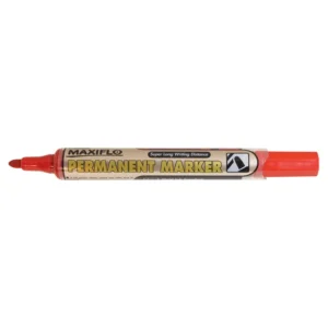 Pentel NLF50 Maxiflo Pump-It Permanent Marker Bullet Tip 4.5mm - Red