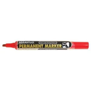 Pentel NLF60 Maxiflo Pump-It Permanent Marker Chisel Tip 4.6mm - Red