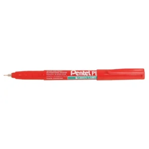 Pentel NMF50 Permanent Marker Super Fine Plastic Tip 0.6mm - Red