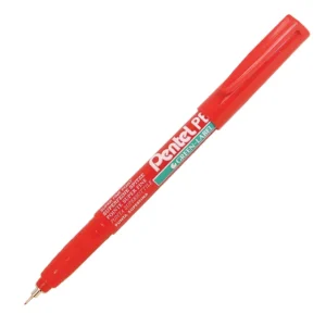 Pentel NMF50 Permanent Marker Super Fine Plastic Tip 0.6mm - Red