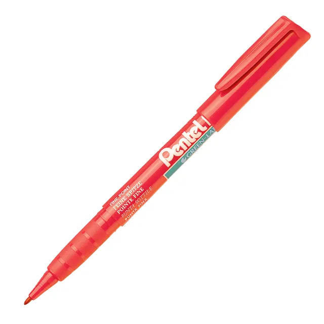 Pentel NMS50 Permanent Marker Fine Point Tip 2.0mm - Red