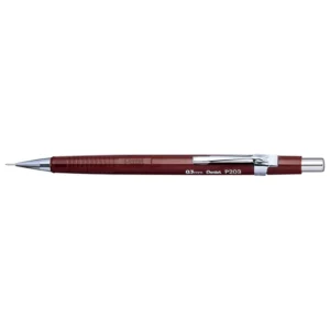 Pentel P203 Draughting Mechanical Pencil 0.3mm - Brown Barrel
