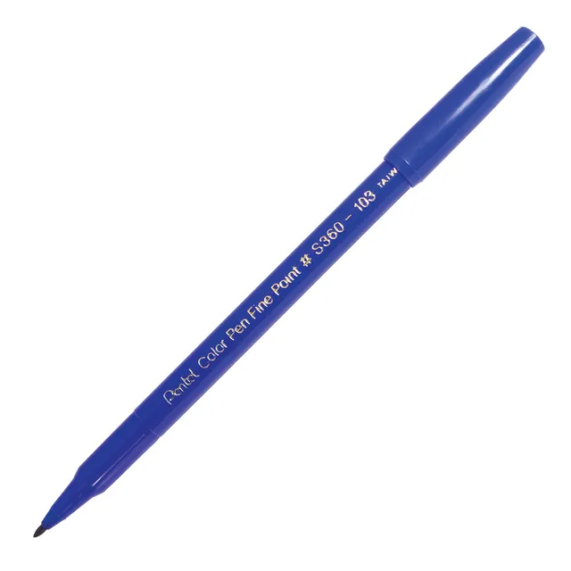 Pentel S360 Colour Pen Fibre Tip 2.0mm - Blue