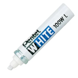 Pentel X100WL Paint Marker Large Chisel Tip 6.5mm - White