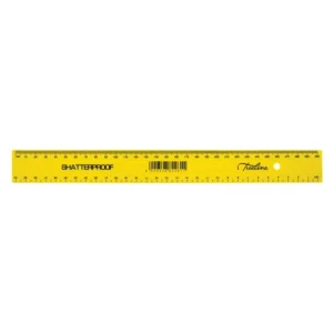 TR0404-07-Treeline Shatterproof Ruler 30cm - Yellow