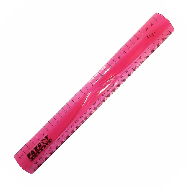 Parrot Flexible Ruler 30cm - Pink