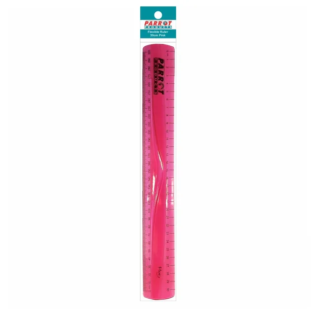 Parrot Flexible Ruler 30cm - Pink