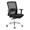 OfficeQ Aila Ergo Therapy High Back Chair - Chrome & Black