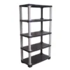 OfficeQ Canteen Twiggy 5 Tier Shelving - Black