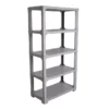 OfficeQ Canteen Twiggy 5 Tier Shelving - Black & Grey