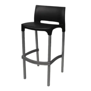 OfficeQ Canteen Twiggy Bar Chair - Black