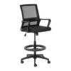 OfficeQ Cindy Draughtsman Chair - Chrome & Black
