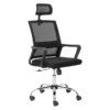 OfficeQ Cindy Medium Back Chair - Black