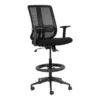 OfficeQ Lenny Draughtsman Chair - Chrome & Black