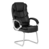 OfficeQ Chantie Visitor Chair - Chrome & Dove Grey