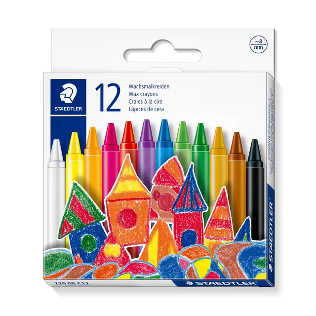 Staedtler Noris Club Wax Crayons Regular - Pack 12
