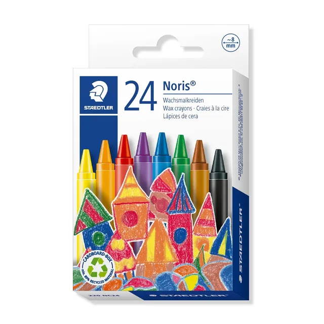 Staedtler Noris Club Wax Crayons Regular - Pack 24