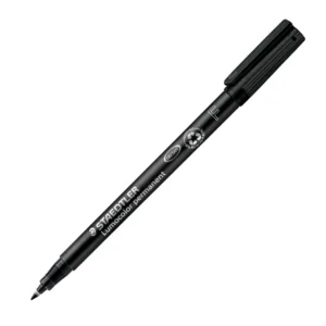 Staedtler Lumocolor 318 Permanent Marker Fine 0.6mm Box 10 - Black