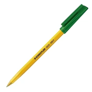 Staedtler Stick 430 Ballpoint Pen Fine Box 50 - Green (2)