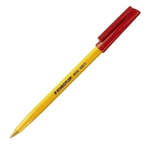 Staedtler Stick 430 Ballpoint Pen Fine Box 50 - Red (4)