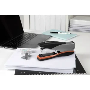 010115-Rexel Optima 40 Low Force Full Strip Stapler 40 Sheet - Silver Black(18)