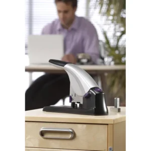 010409-Rexel Mercury Heavy Duty Metal Stapler 120 Sheet - Silver Black(16)