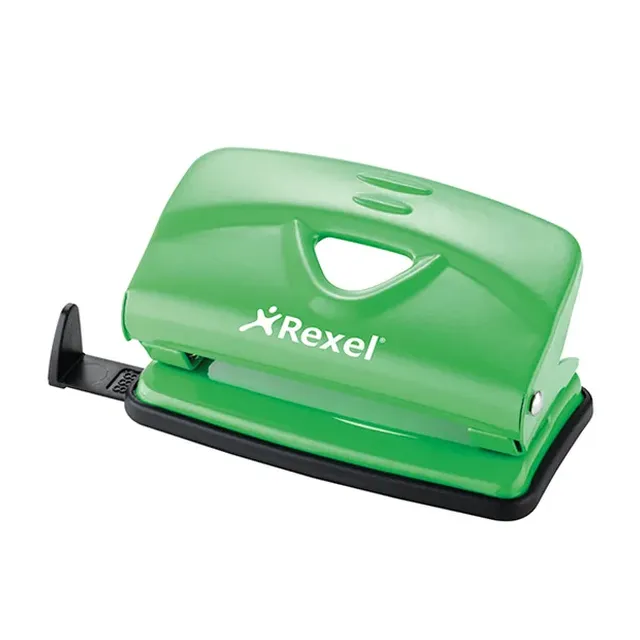Rexel V210 Value 2 Hole Metal Punch 10 Sheet - Green
