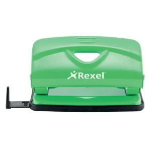 110216GN-Rexel V210 Value 2 Hole Metal Punch 10 Sheet - Green