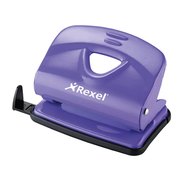 Rexel V220 Value 2 Hole Metal Punch 20 Sheet - Purple