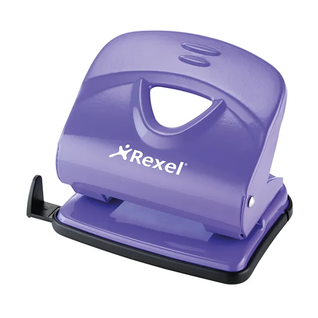Rexel V230 Value 2 Hole Metal Punch 30 Sheet - Pink