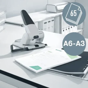 110231BK-Leitz 5180 NeXXt 2 Hole Heavy Duty Punch 65 Sheet - Black(2)