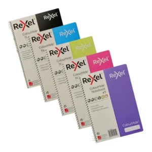 16504-Rexel ColourHide A5 Notebook 200 Page - Assorted Colours_1