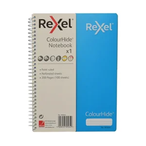 Rexel ColourHide A5 Notebook 200 Page - Lime