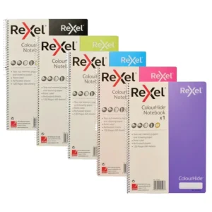 16506-Rexel ColourHide A4 Notebook 120 Page - Assorted Colours_1