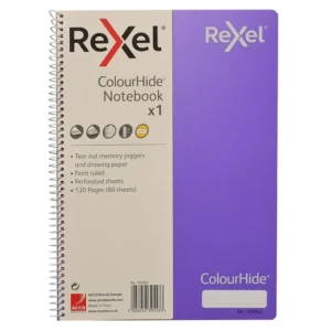 Rexel ColourHide A4 Notebook 120 Page - Lime
