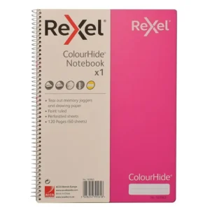 Rexel ColourHide A4 Notebook 120 Page - Lime