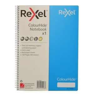 Rexel ColourHide A4 Notebook 120 Page - Lime