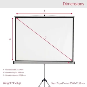190325-Nobo Tripod Projection Screen 43 Format - 1500 x 1138mm(13)