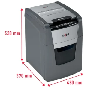 301411-Rexel Optimum AutoFeed+ 90X Automatic Cross Cut P4 Paper Shredder - 90 Sheet(24)