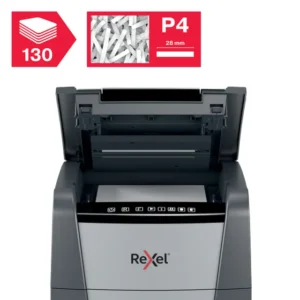 301414-Rexel Optimum AutoFeed+ 130X Automatic Cross Cut P4 Paper Shredder - 130 Sheet(2)