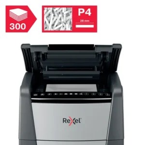 301422-Rexel Optimum AutoFeed+ 300X Automatic Cross Cut P4 Paper Shredder - 300 Sheet(3)
