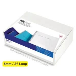 GBC WireBind 21 Loop A4 Wire Binding Elements 6mm Box 100 - Silver