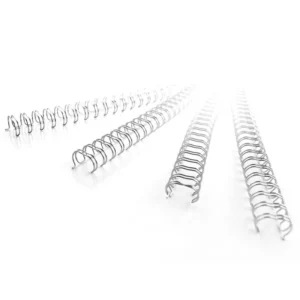 312816-GBC WireBind 21 Loop A4 Wire Binding Elements 8mm Box 100 - Silver (2)