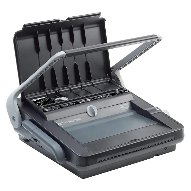 GBC WireBind W20 Wire Binding Machine - Punch 20 Sheets - Bind 125 Sheets