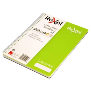 Rexel ColourHide A5 Notebook 200 Page - Lime
