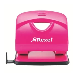 Rexel V230 Value 2 Hole Metal Punch 30 Sheet - Pink