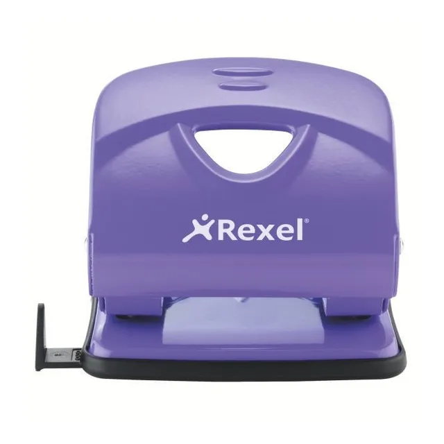 Rexel V230 Value 2 Hole Metal Punch 30 Sheet - Pink